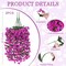 2 Pcs Artificial Bougainvillea Flowers Plants for Spring Home Decor, Fuchsia